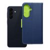Etui z klapką na Samsung A57 5G Fancy Book granatowo-limonkowe