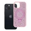 Etui na iPhone 15 Quartz Circle Stand Mag Cover różowe
