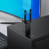 Karta sieciowa WiFi 6 USB A (2 anteny) Hoco HI34 black