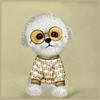 NIMMY nerka na ramię GLASSES COOL DOG khaki