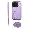 Futerał do iPhone 12 / 12 PRO Wonder z portfelem liliowy