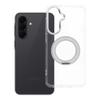Etui na Samsung A37 Frame Circle Stand zgodne z MagSafe transparentne