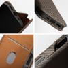 Etui z klapką na iPhone 16 PRO Folio Side Magnet brązowe
