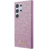 GUESS futerał do SAMSUNG S24 Ultra GUHCS24LHGGSHU (Glitter Script) fioletowy