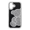 Futerał do iPhone 17 Teddy Bear srebrny