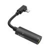 Adapter AUX 2w1 USB C do Jack 3,5 mm / USB C Hoco LS19 czarny