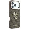 GUESS futerał do IPHONE 18 Pro/17 Pro (4G & Big Strass Logo) brązowy