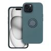 Futerał do iPhone 15 Silicone Ring zielony