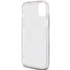 GUESS futerał do IPHONE 15 kompatybilny z MagSafe GUHMP15SHGCUSTGW (IML GCUBE) brązowy