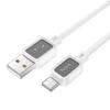 Kabel USB A do USB C Hoco 3A 1 m X108 biały