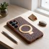 Etui na Samsung S26 Quartz Circle Stand Mag Cover brązowe