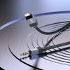 Kabel AUX Jack 3,5 mm (męski) do Lightning (męski) Hoco 1 m UPA32A czarny