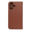 Etui z klapką na iPhone 17 Smart Pro Book skórzane brązowe