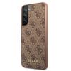 GUESS futerał do SAMSUNG S22 GUHCS22SG4GFBR (4G Metal Gold Logo) brązowy