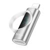 Adapter Lightning do USB C Hoco PD 2,4A 27W z wyświetlaczem UA32B srebrny