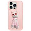 NIMMY futerał GLASSES COOL CAT do IPHONE 15 Pro Max różowy