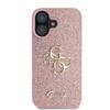 GUESS futerał do IPHONE 16 Plus GUHCP16MHG4SGP (Fixed Glitter Big 4G) różowy