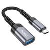 Adapter OTG USB C do USB A Hoco 4A UA24 czarny