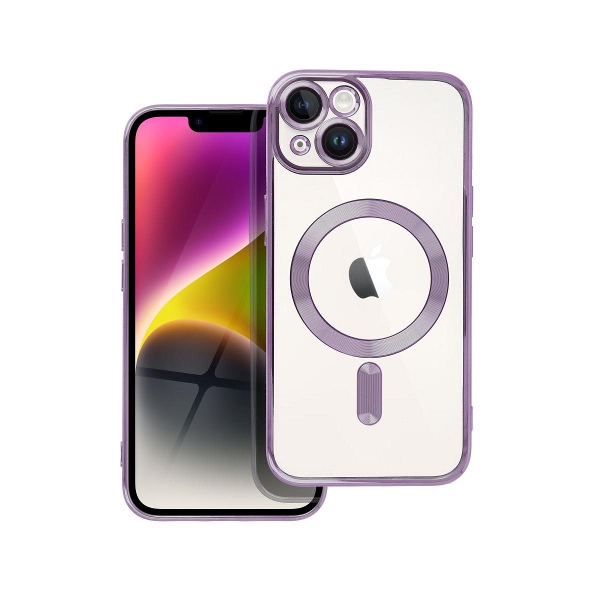 Futerał do iPhone 14 Electro Mag Cover zgodny z MagSafe fioletowy