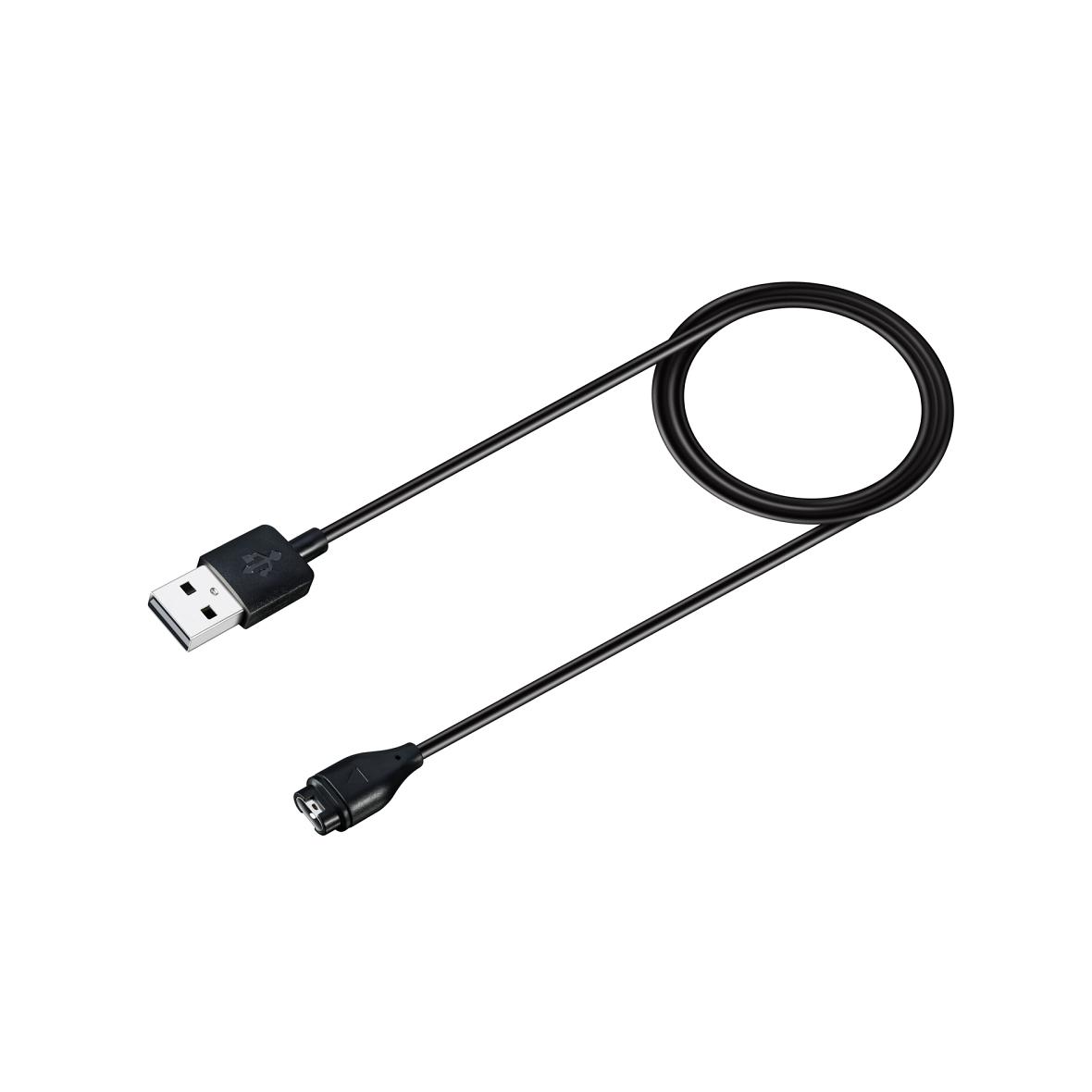 Kabel USB A do ładowania smartwatcha GARMIN FENIX 5 / 5 Plus / 5S / 5X / 6 / 6S / 6X / 7 / VIVOACTIVE 3 itd. HD24 1 m czarny