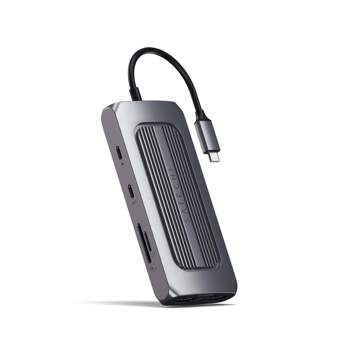 Adapter HUB 8w1 USB C Satechi ST-UCMXAM szary
