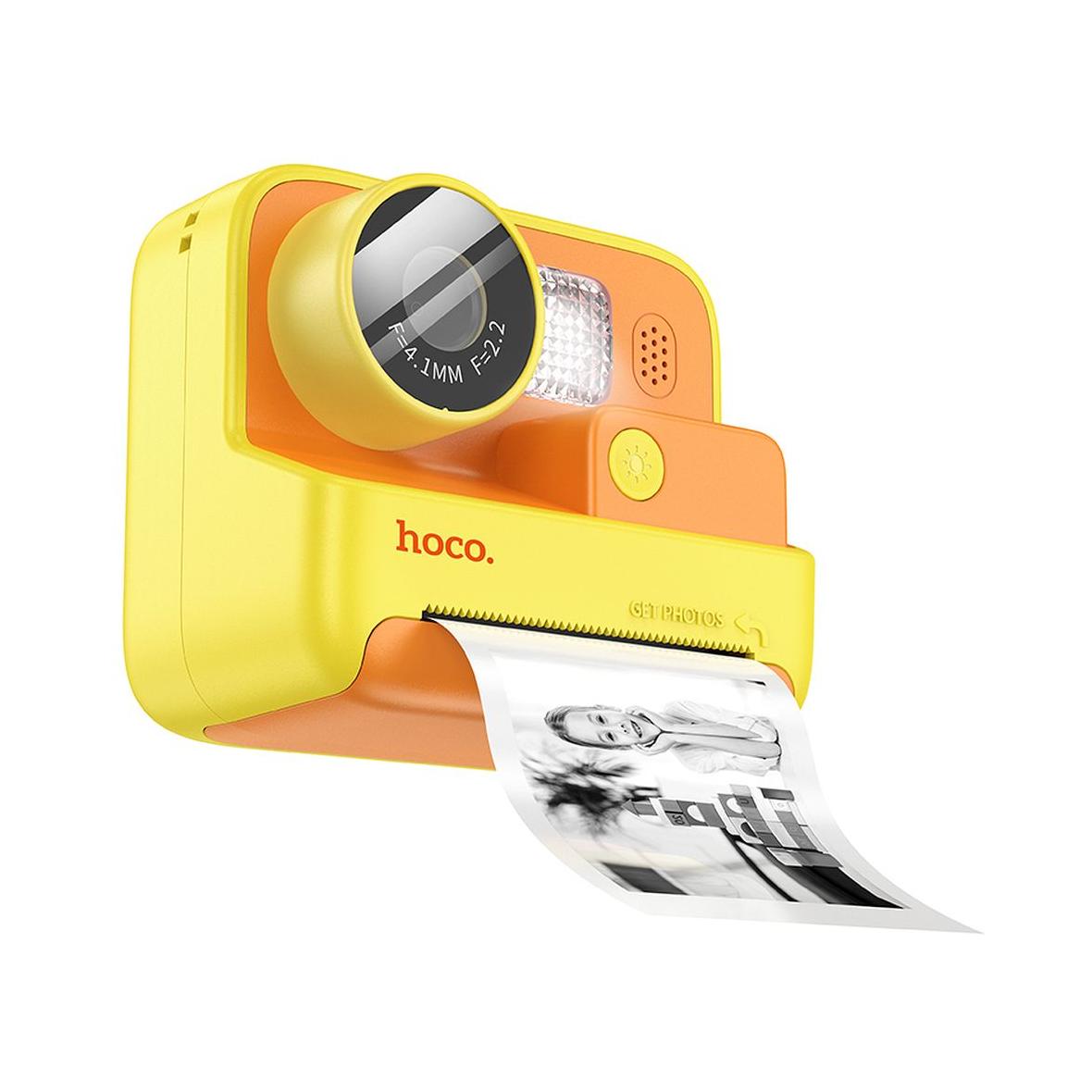 Aparat cyfrowy dla dzieci z drukarką Hoco 1MP 2,0" HD Ready DV200 zółty