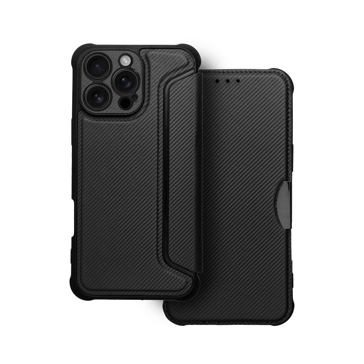 Etui z klapką na iPhone 16 PRO MAX Razor Book czarne