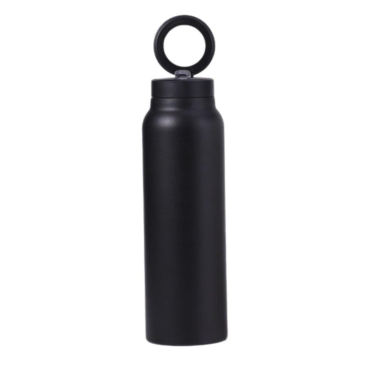 Butelka / bidon na wodę metal z uchwytem kompatybilnym z Magsafe 950ml czarny