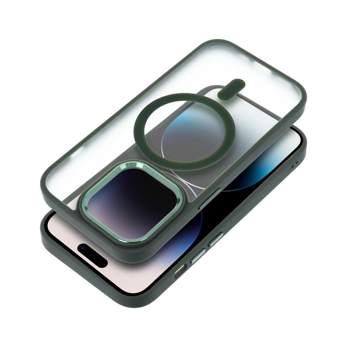 Futerał MATTE MAG COVER kompatybilny z MagSafe do IPHONE 16 zielony