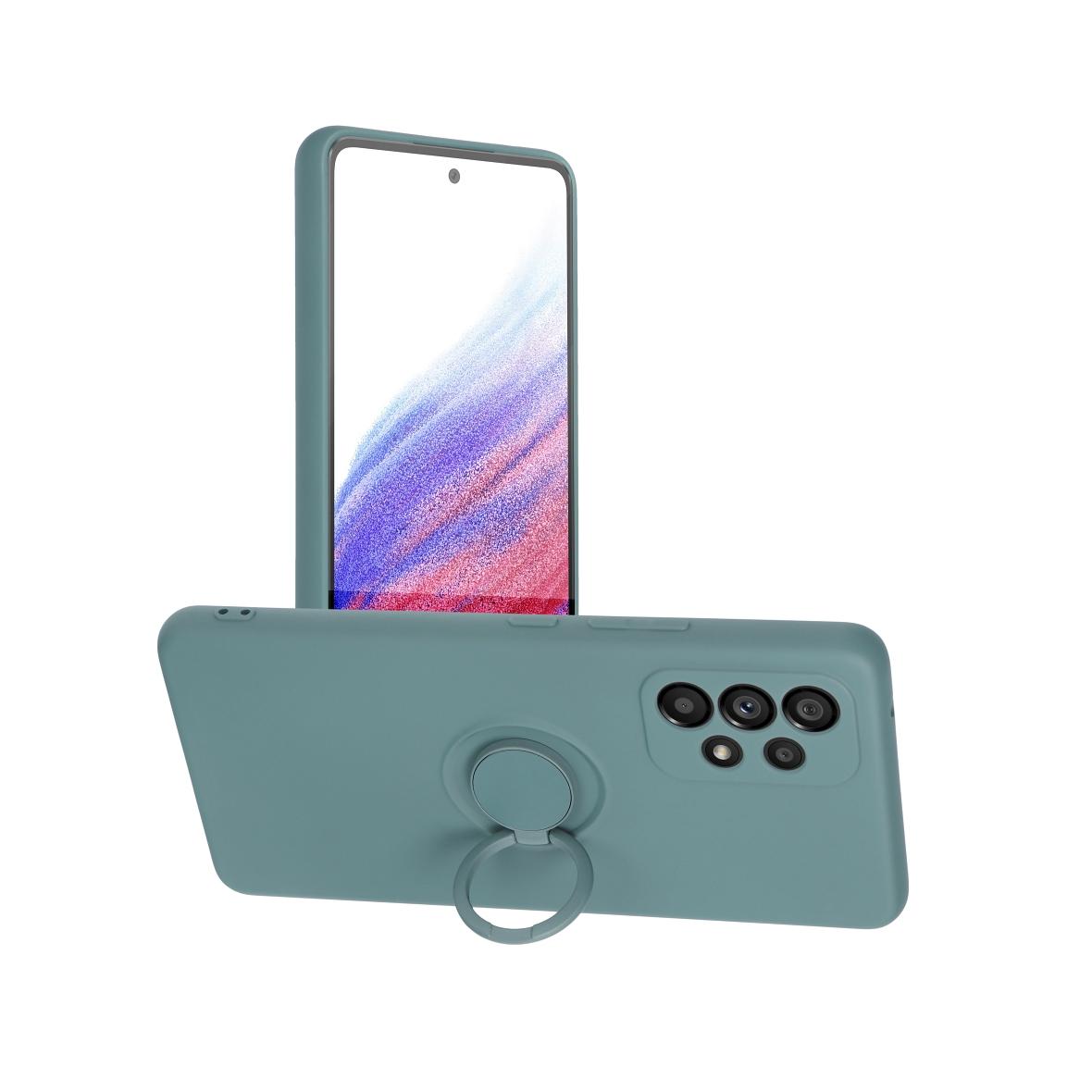 Futerał SILICONE RING do SAMSUNG S23 Plus zielony