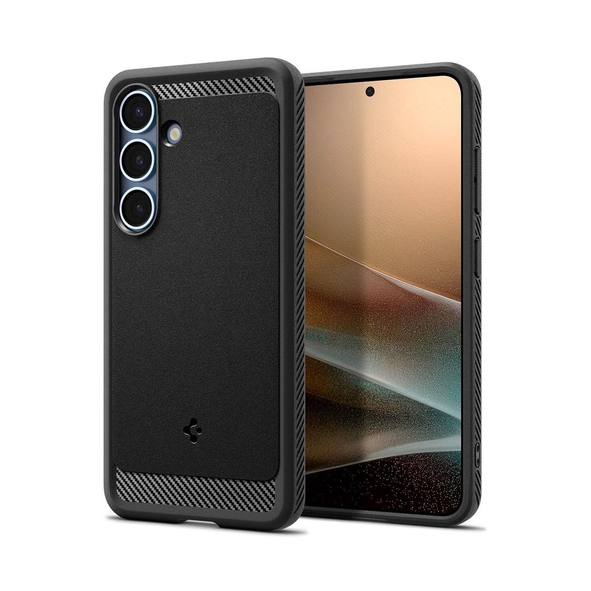 SPIGEN futerał RUGGED ARMOR MAG kompatybilny z MagSafe do SAMSUNG S25 matte black