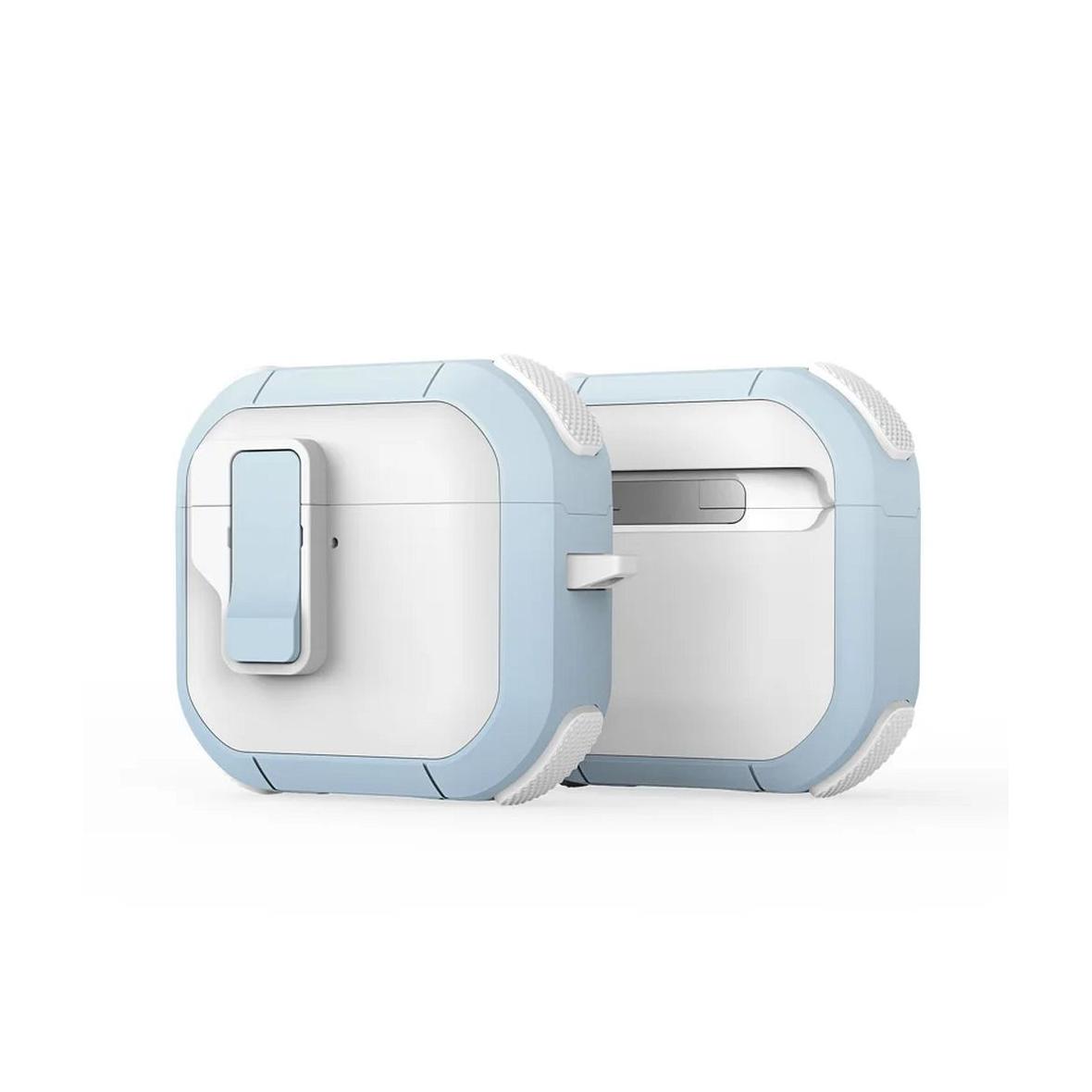 DUX DUCIS futerał PECP ochronny TPU+PC na AirPods 4 biało niebieski