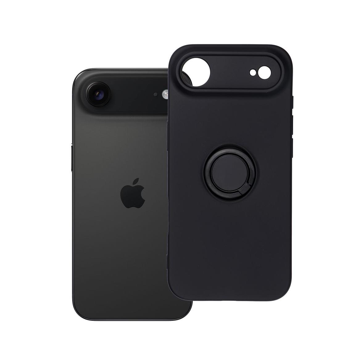Futerał do iPhone 17 AIR Silicone Ring czarny