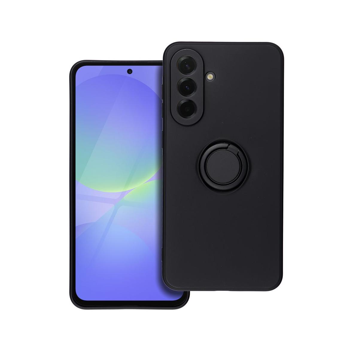 Futerał do Samsung A36 5G Silicone Ring czarny