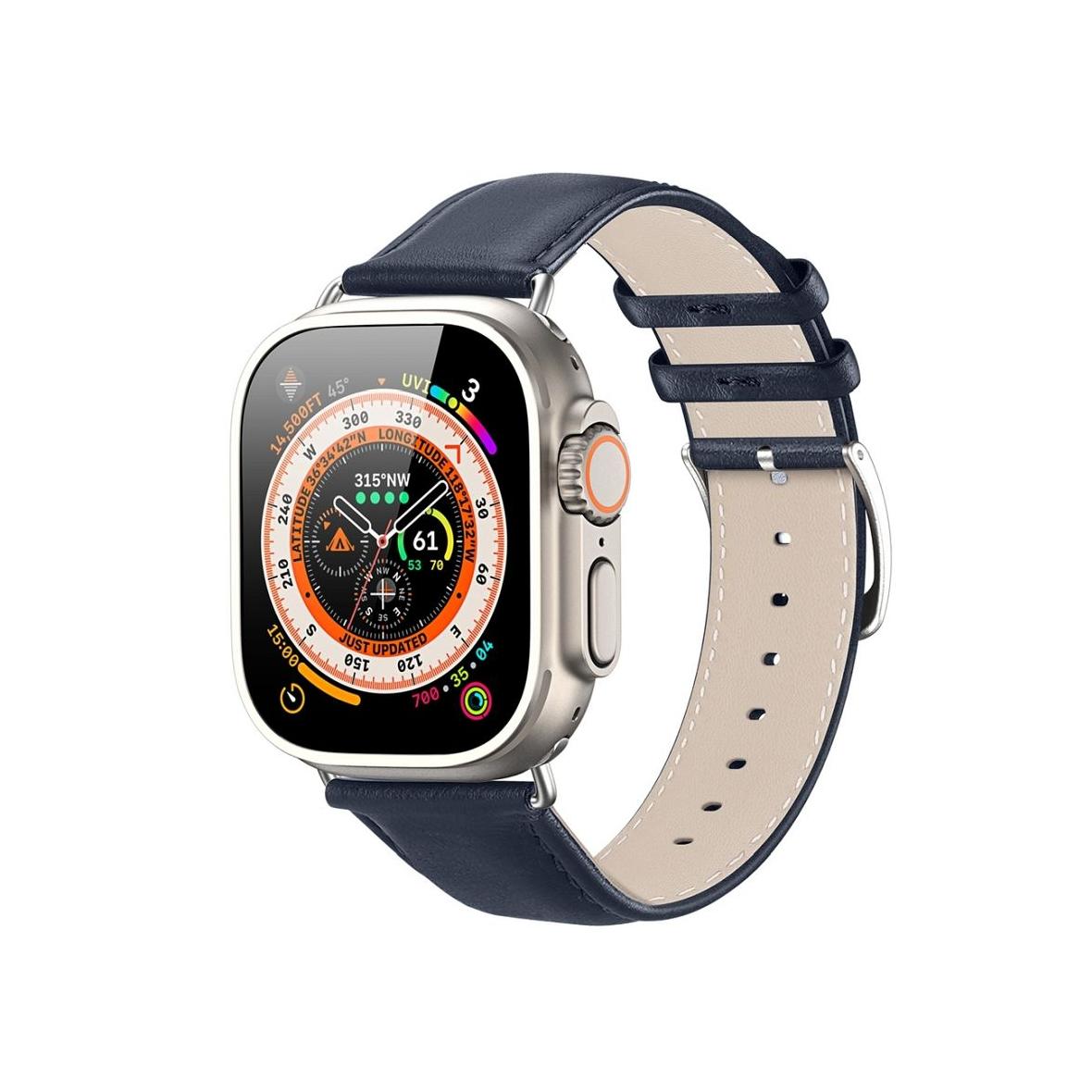 DUX DUCIS pasek YS skórzany do Apple Watch 38 / 40 / 41 mm niebieski