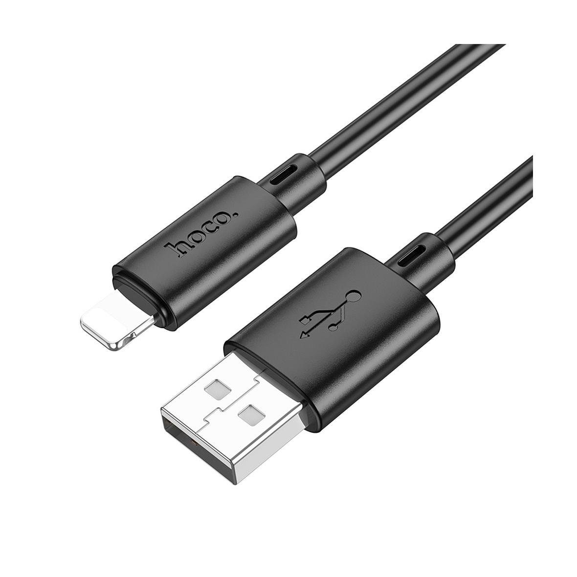 Kabel USB A do Lightning Hoco 2,4A 1 m X88 czarny