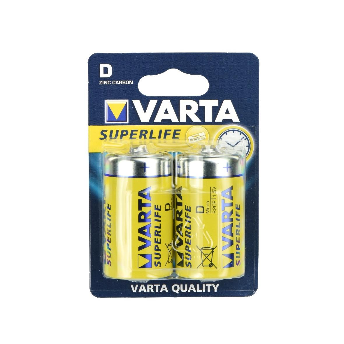 VARTA bateria cynkowa R20 (Typ D) Superlife 2 szt