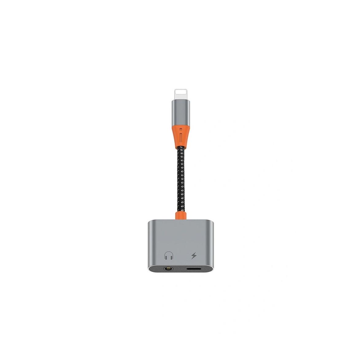 WiWU - Audio adapter LT07 Lightning do Lightning + 3.5mm