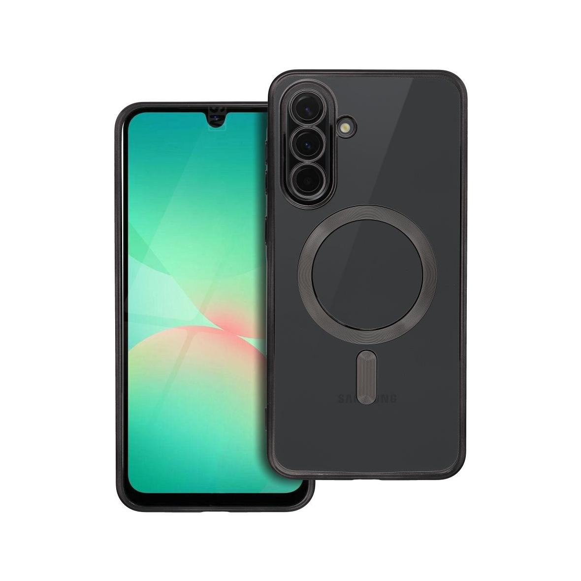 Futerał do Samsung A56 Electro Mag Cover zgodny z MagSafe czarny