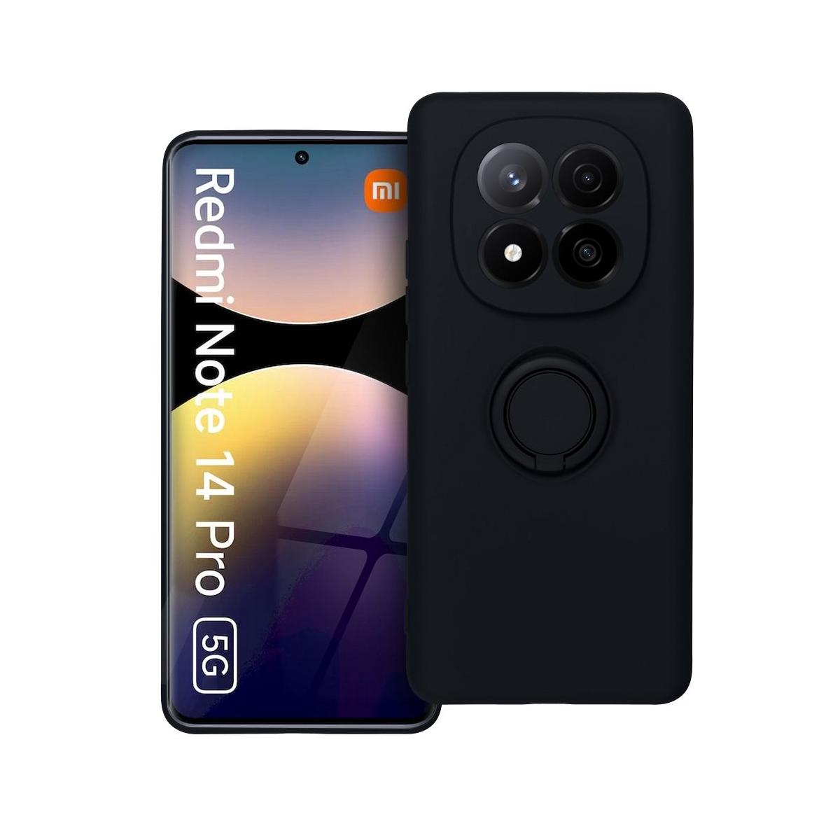Futerał do Xiaomi Redmi Note 14 PRO 5G Silicone Ring czarny