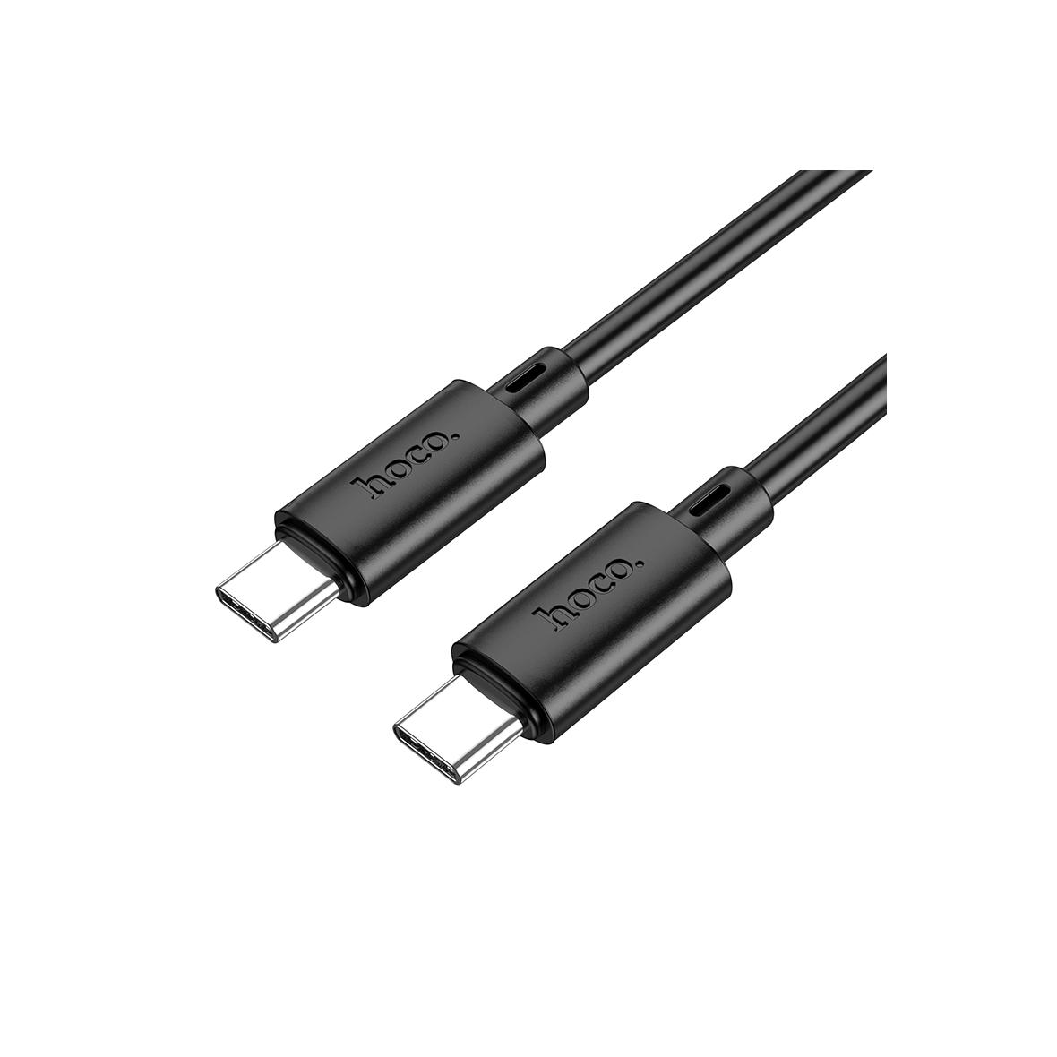 Kabel USB C do USB C Hoco 3A 60W 2 m X88 czarny