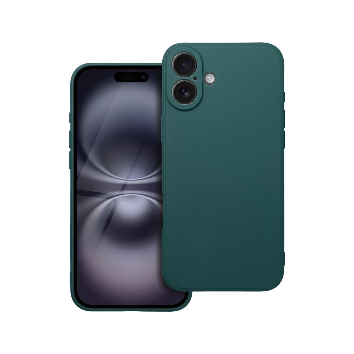 Futerał do iPhone 16 PLUS Matt ciemnozielony