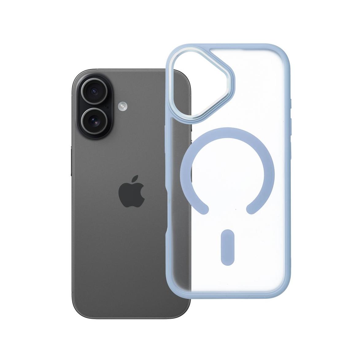 Futerał do iPhone 17 Matte Mag Cover zgodny z MagSafe niebieski