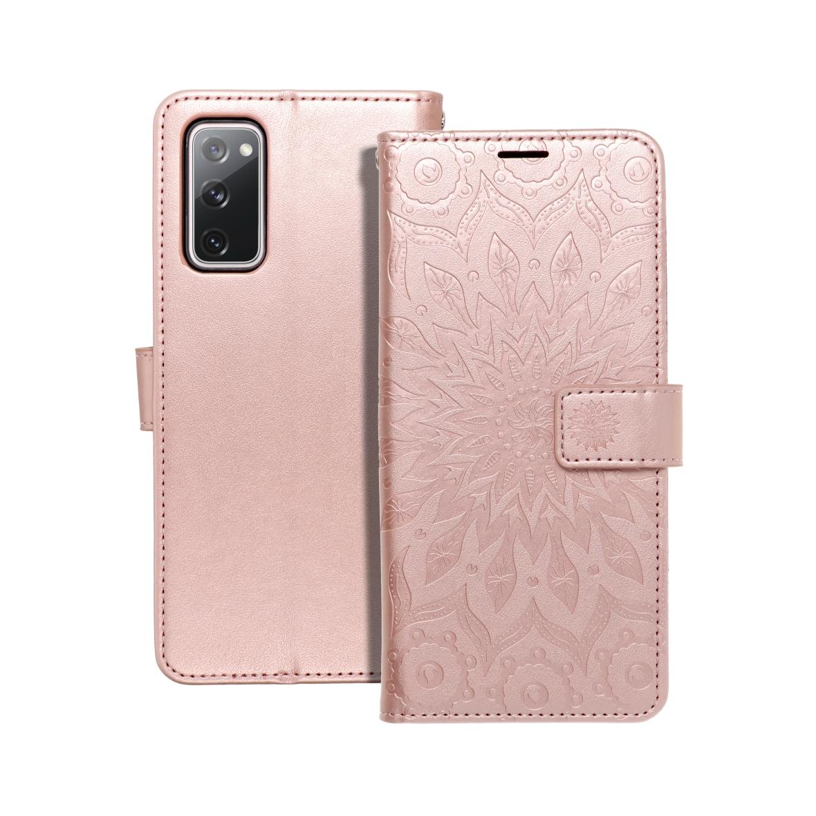 Etui z klapką na Samsung S20 FE / S20 FE 5G Mezzo Book mandala złoto-różowe