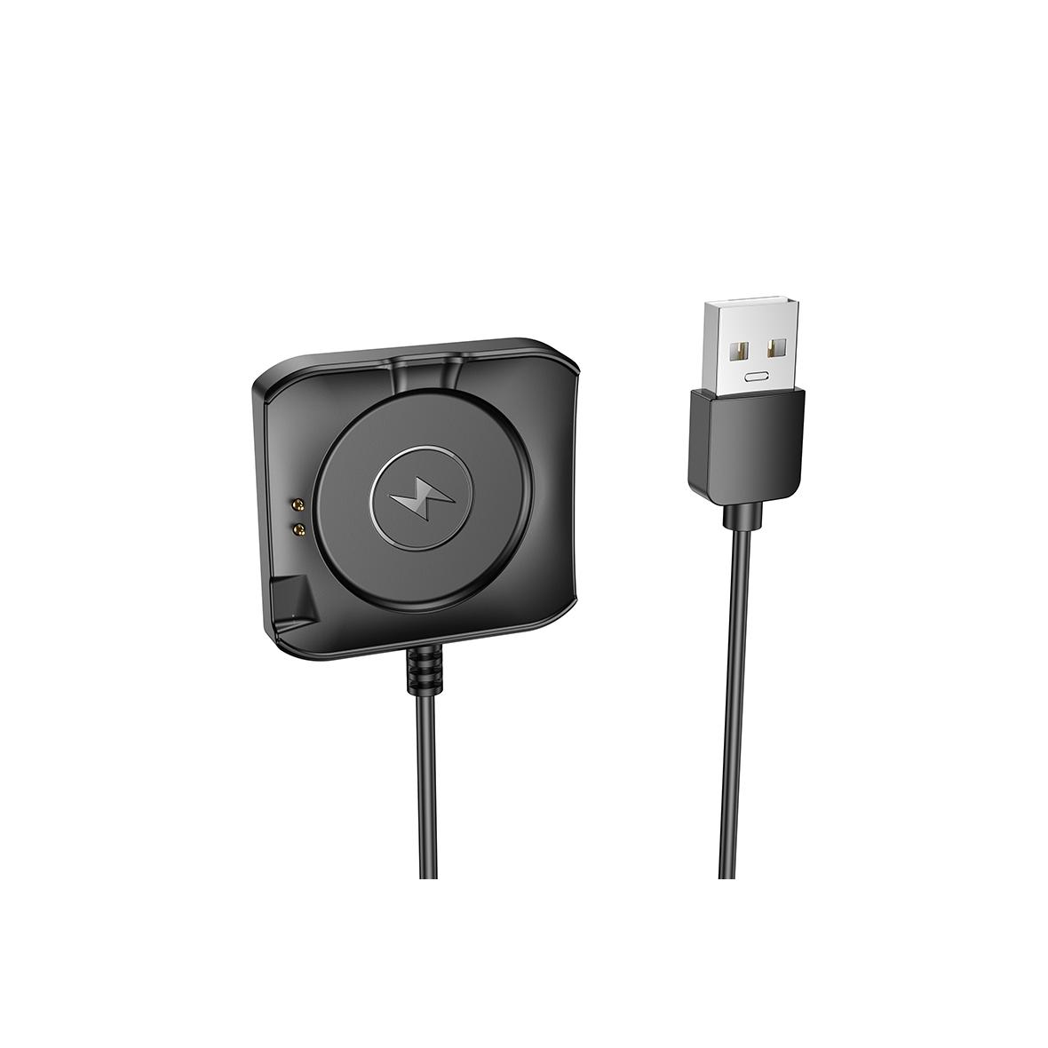 Kabel do ładowania smartwatcha Hoco 0,6 m Y28 czarny