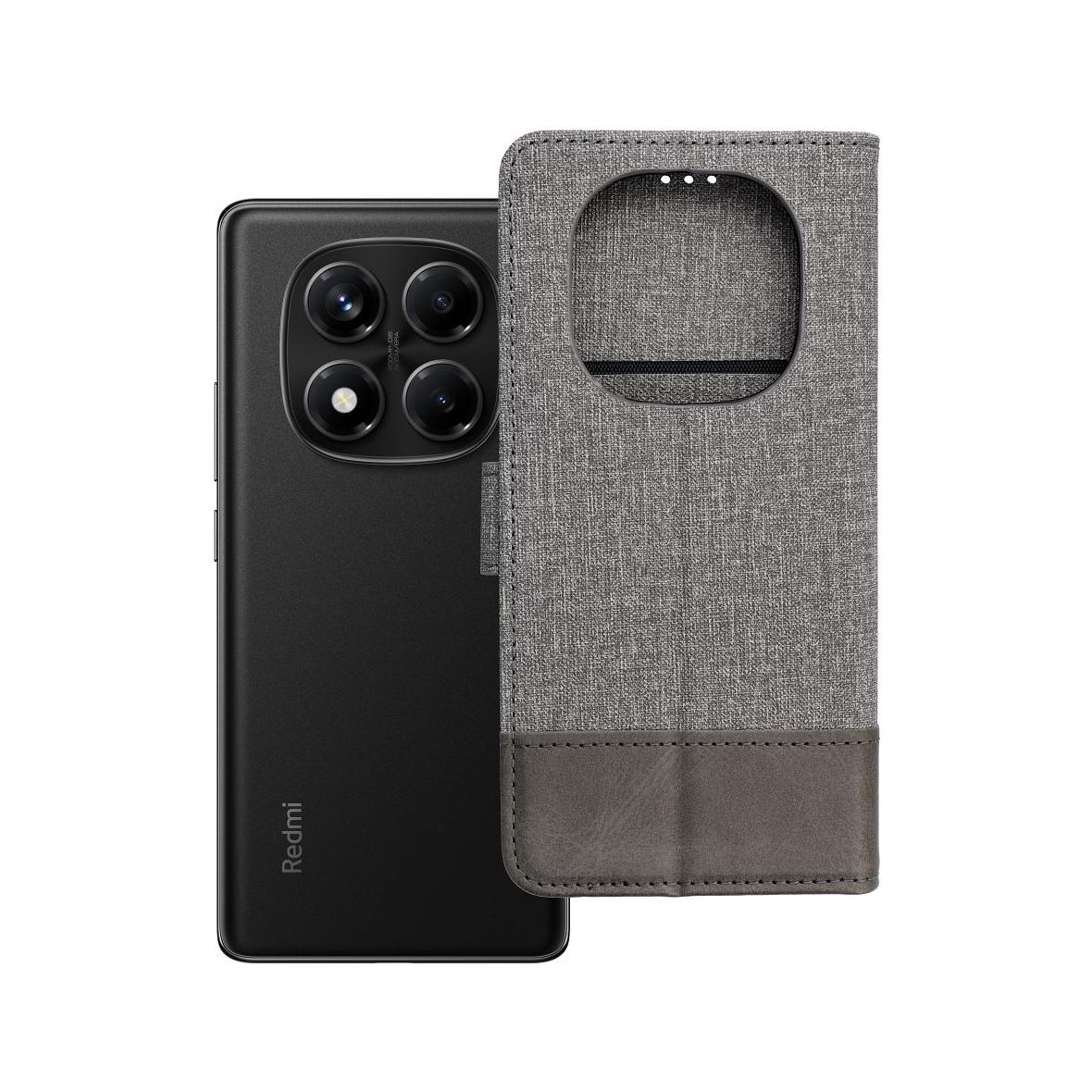Etui z klapką na Xiaomi Redmi Note 14 PRO 4G Gomma Book szare
