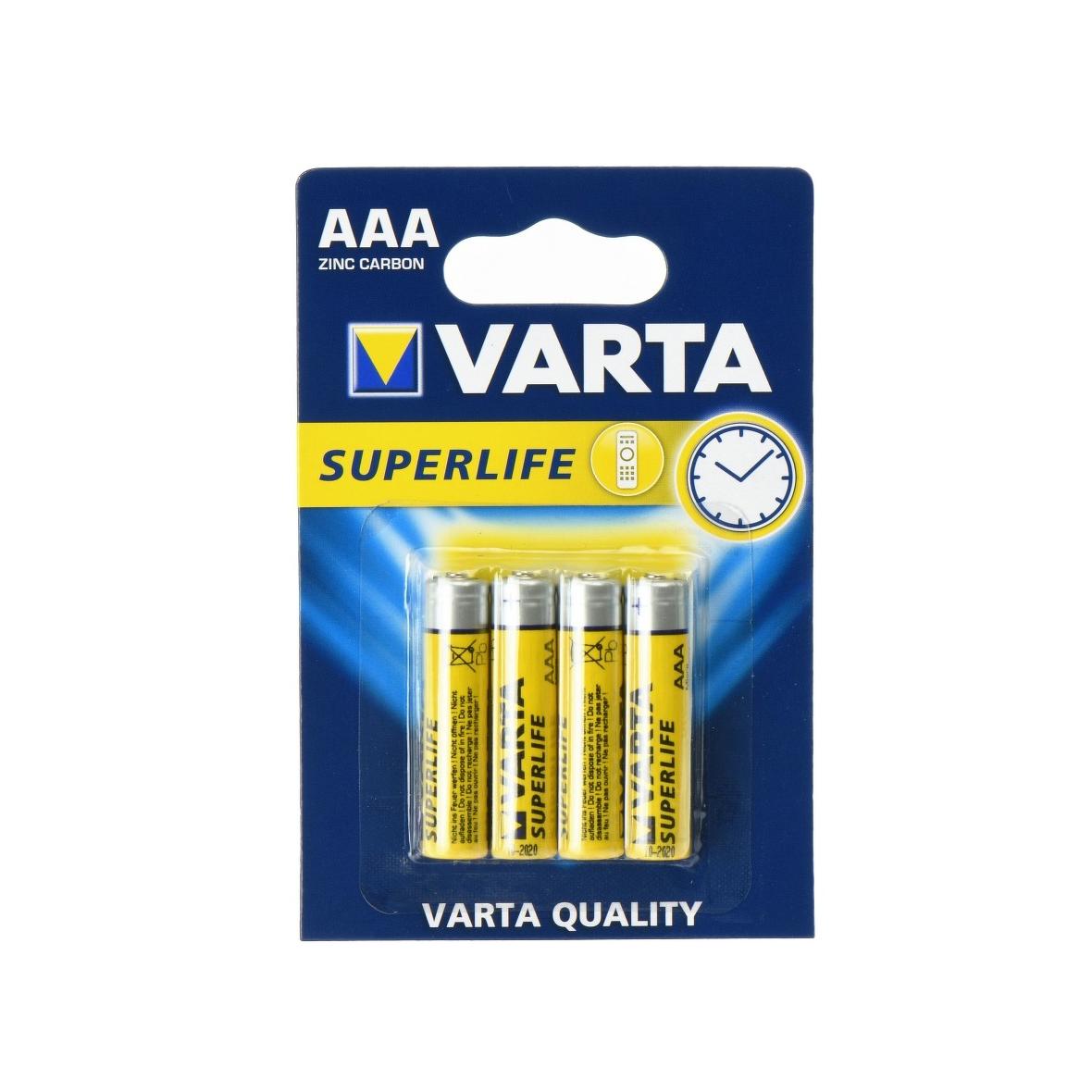 VARTA bateria cynkowa R3 (AAA) Superlife 4 szt