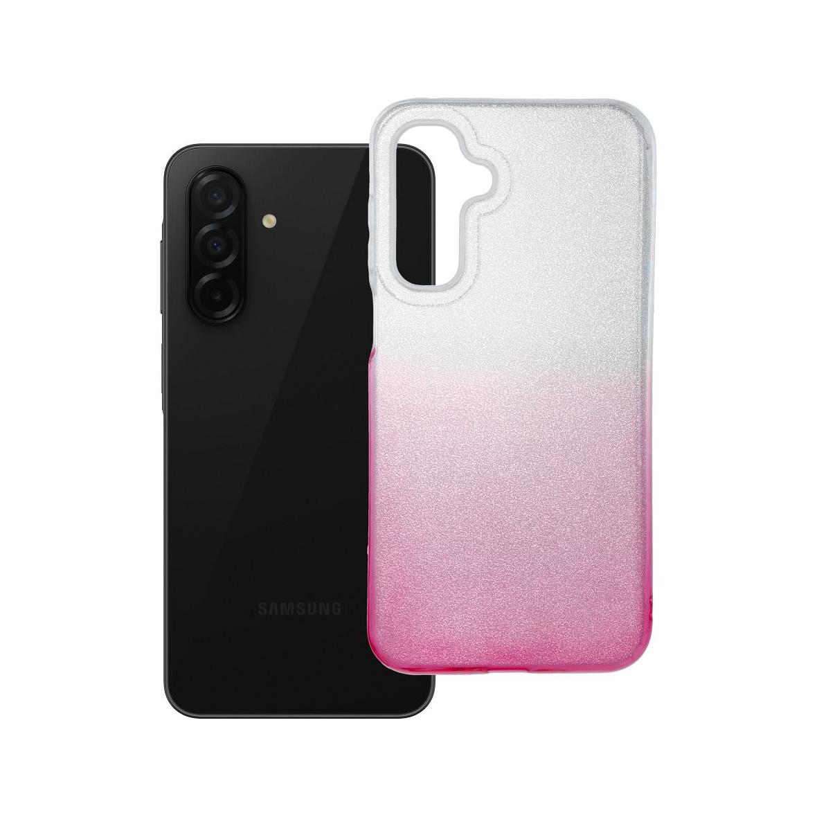 Futerał do Samsung A26 5G Shining transparentny różowy