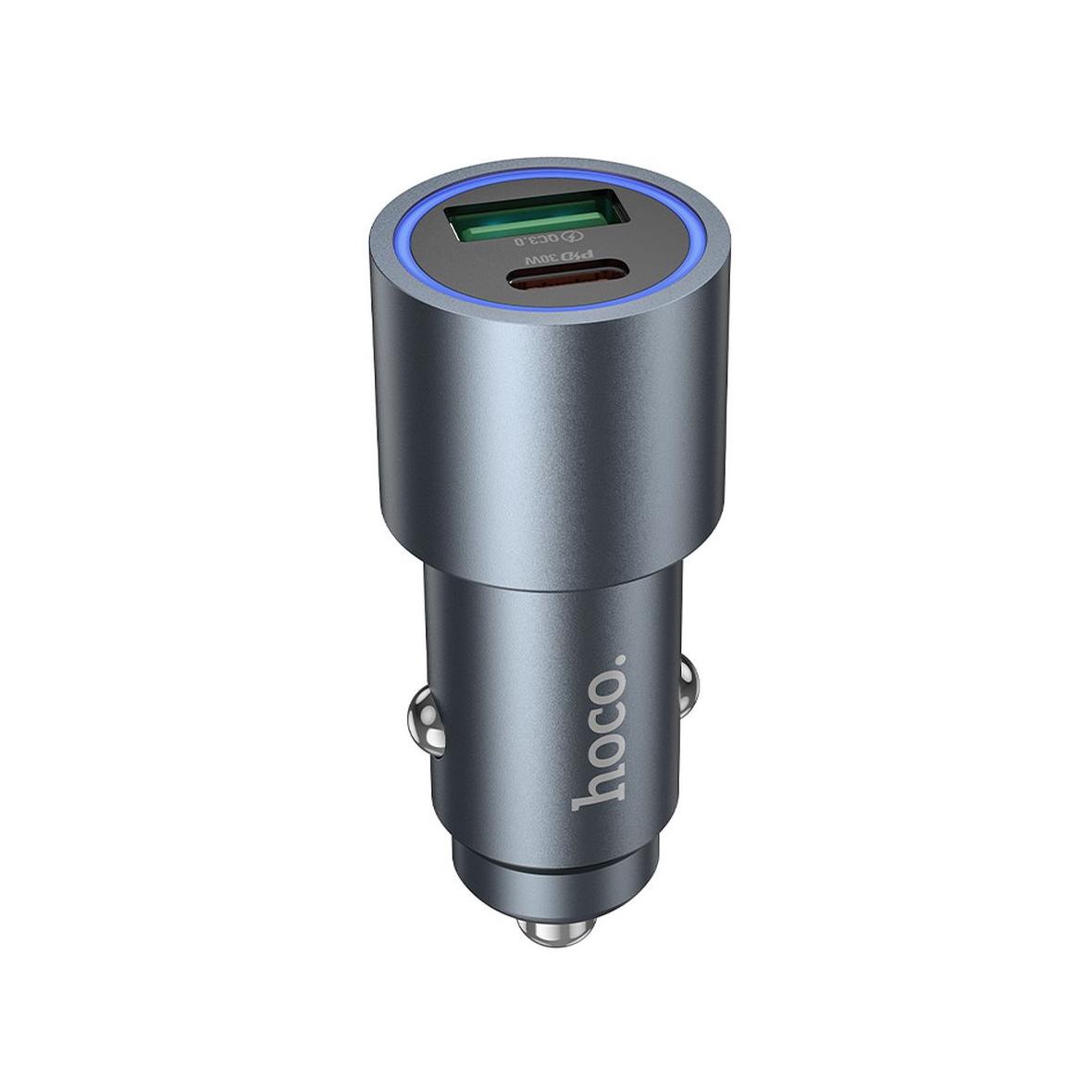 Ładowarka samochodowa Hoco USB A + USB C QC3.0 PD 48W Z60 czarna