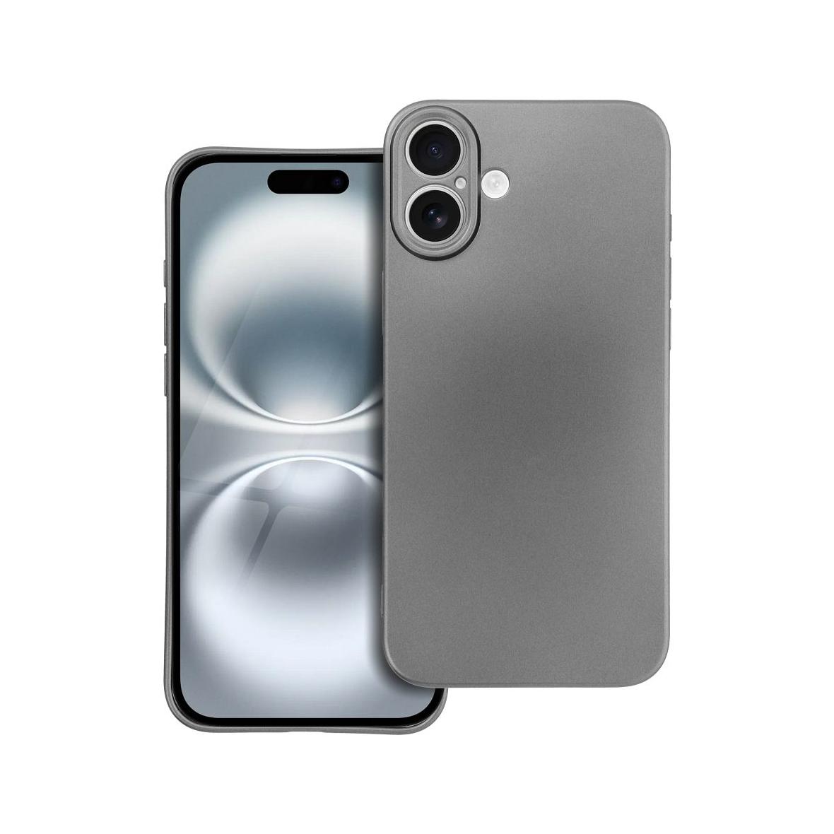 Futerał do iPhone 16 PLUS Metallic szary